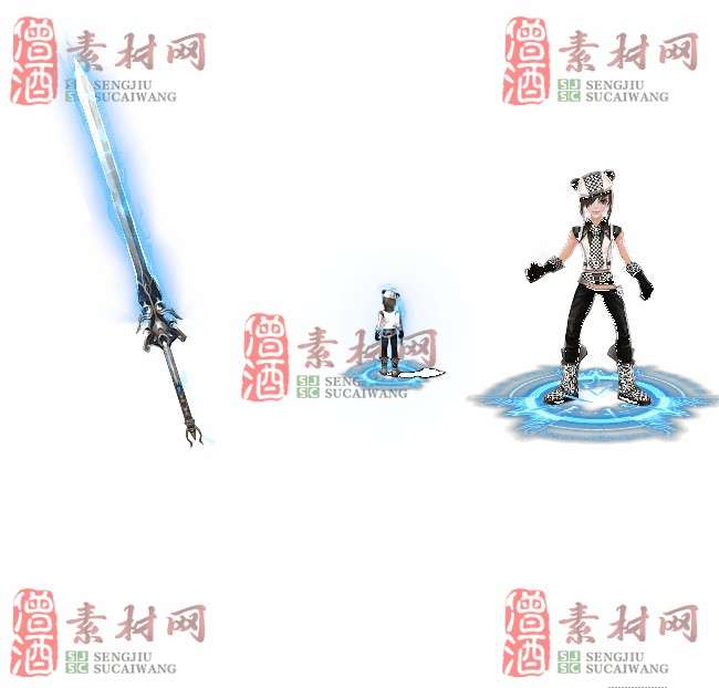 免费剑甲套装素材0310B：33-1