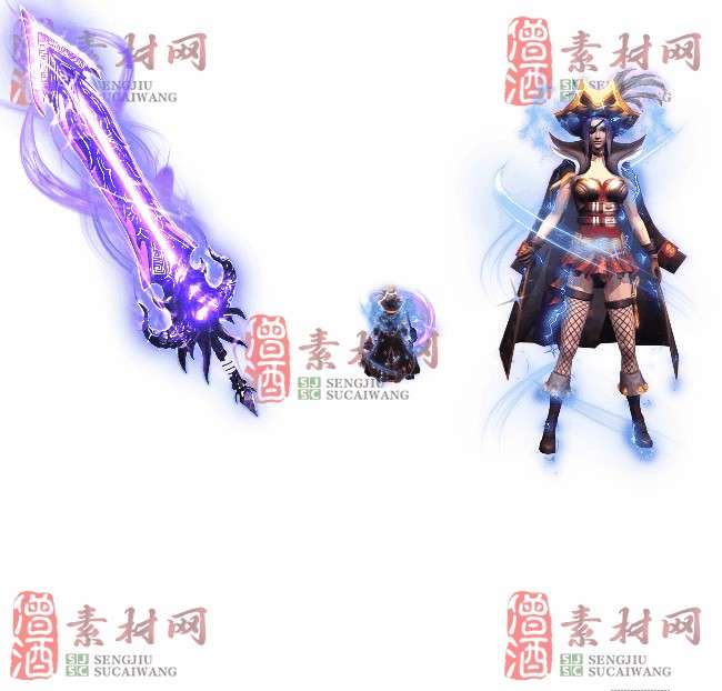 免费剑甲套装素材0310B：42-1
