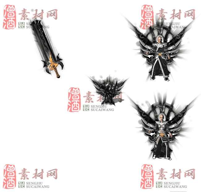免费剑甲套装素材0310B：93-1
