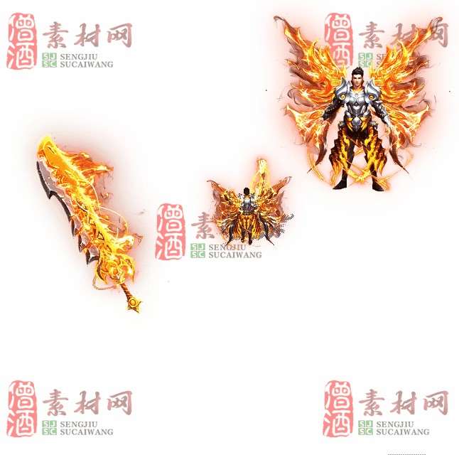 免费剑甲套装素材0311B：4-1