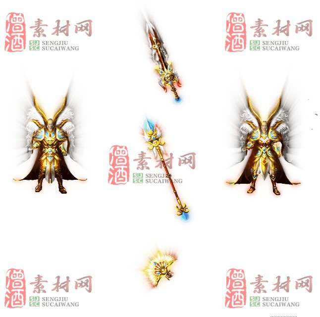 精品三职业男女剑甲套装0318A：13-1