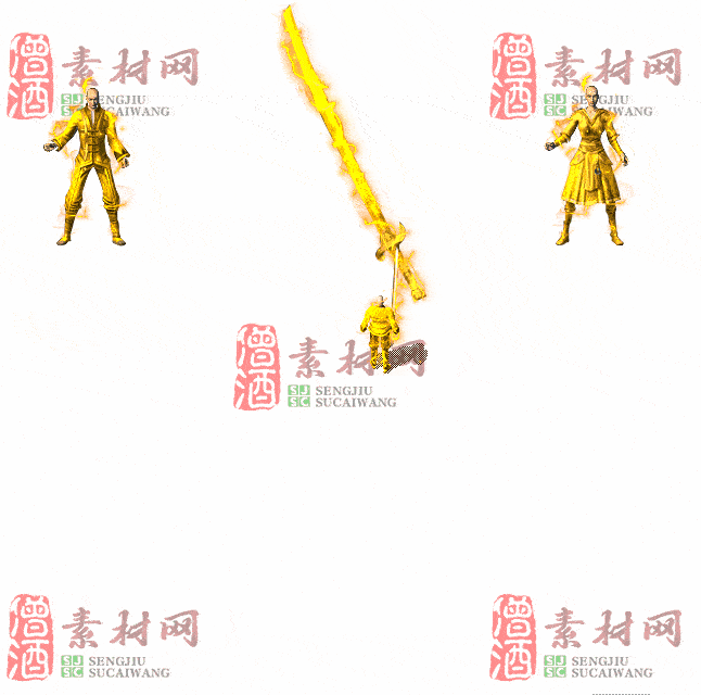 精品男女剑甲套装素材0321B：54-2