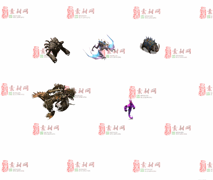 免费怪物素材0405B：64-2