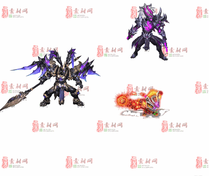 免费怪物素材0405B：100-2