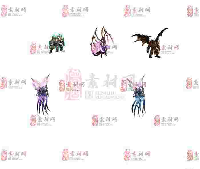 免费怪物素材0407A：12-1
