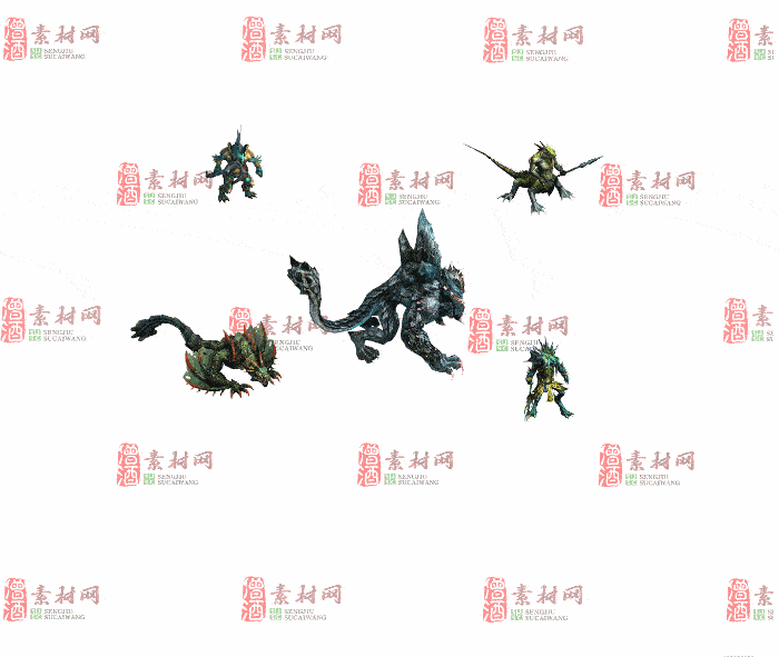 免费怪物素材0407B：7-2