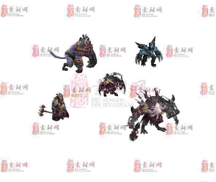 免费怪物素材0407B：8-1