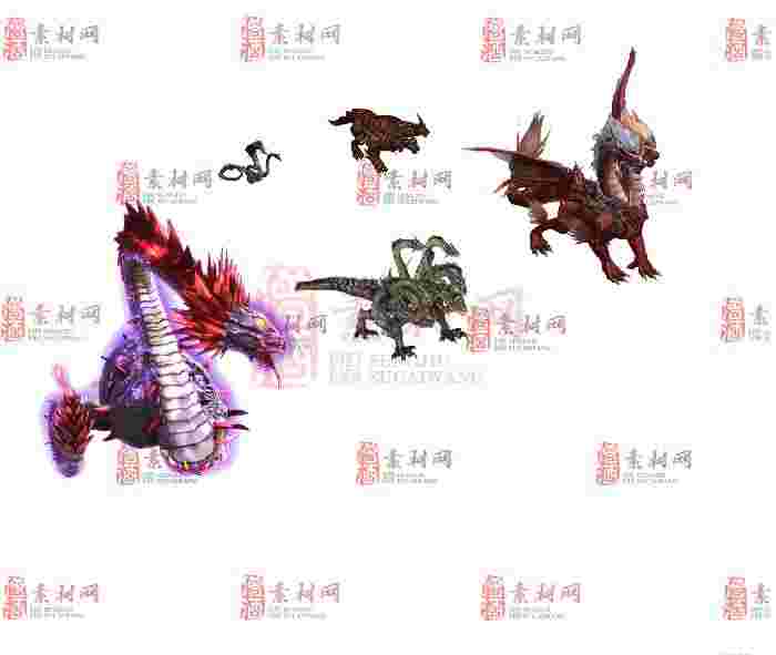 免费怪物素材0407B：31-1