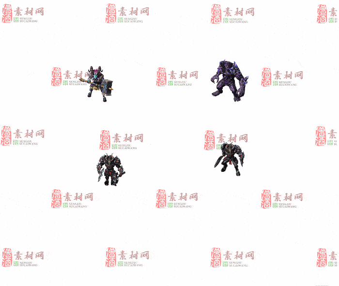 免费怪物素材0407C：3-2