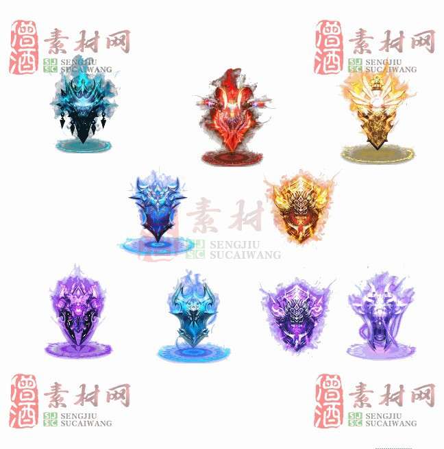免费法宝盾牌素材20240605A：72-1