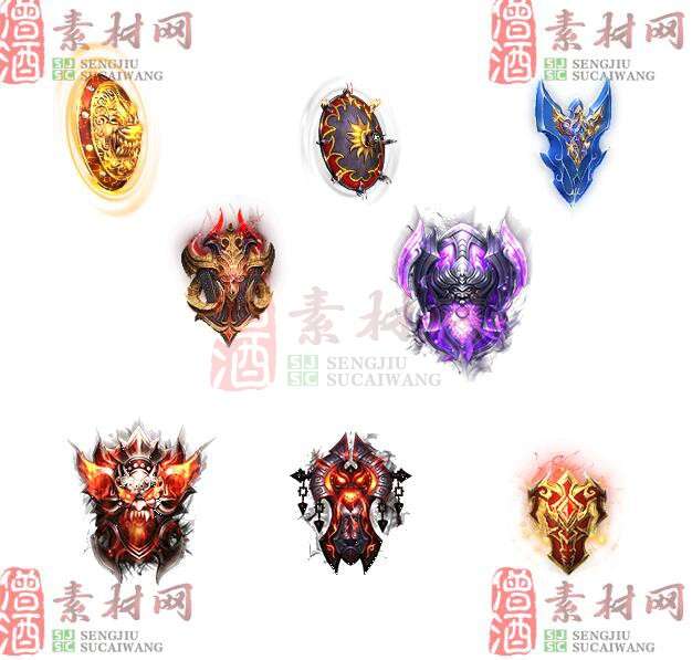 八款特效盾牌素材-1