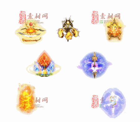 免费传奇盾牌法宝素材编号：20241202A34-1