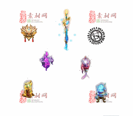 免费传奇盾牌法宝素材编号：20241202B69-1