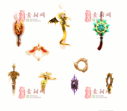 免费传奇盾牌法宝素材编号：20241202B74-1