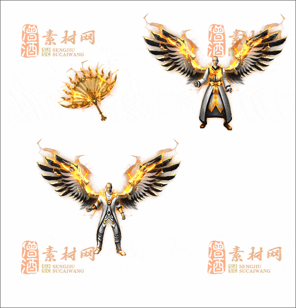 精品传奇男女剑甲素材20241230A：63-1