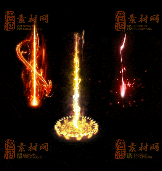 免费传奇光柱素材20241231A：02-1
