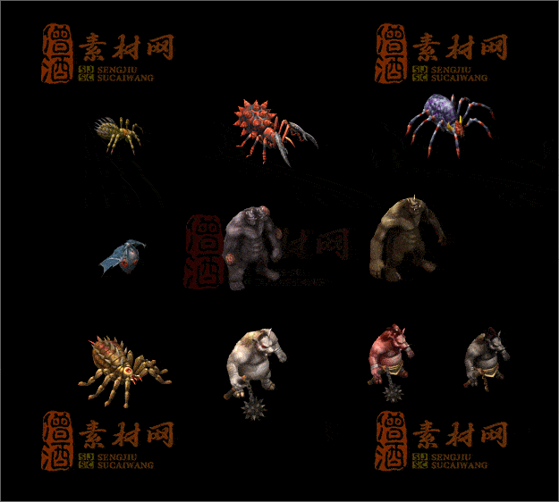 精品传奇怪物素材20250219A：12-1