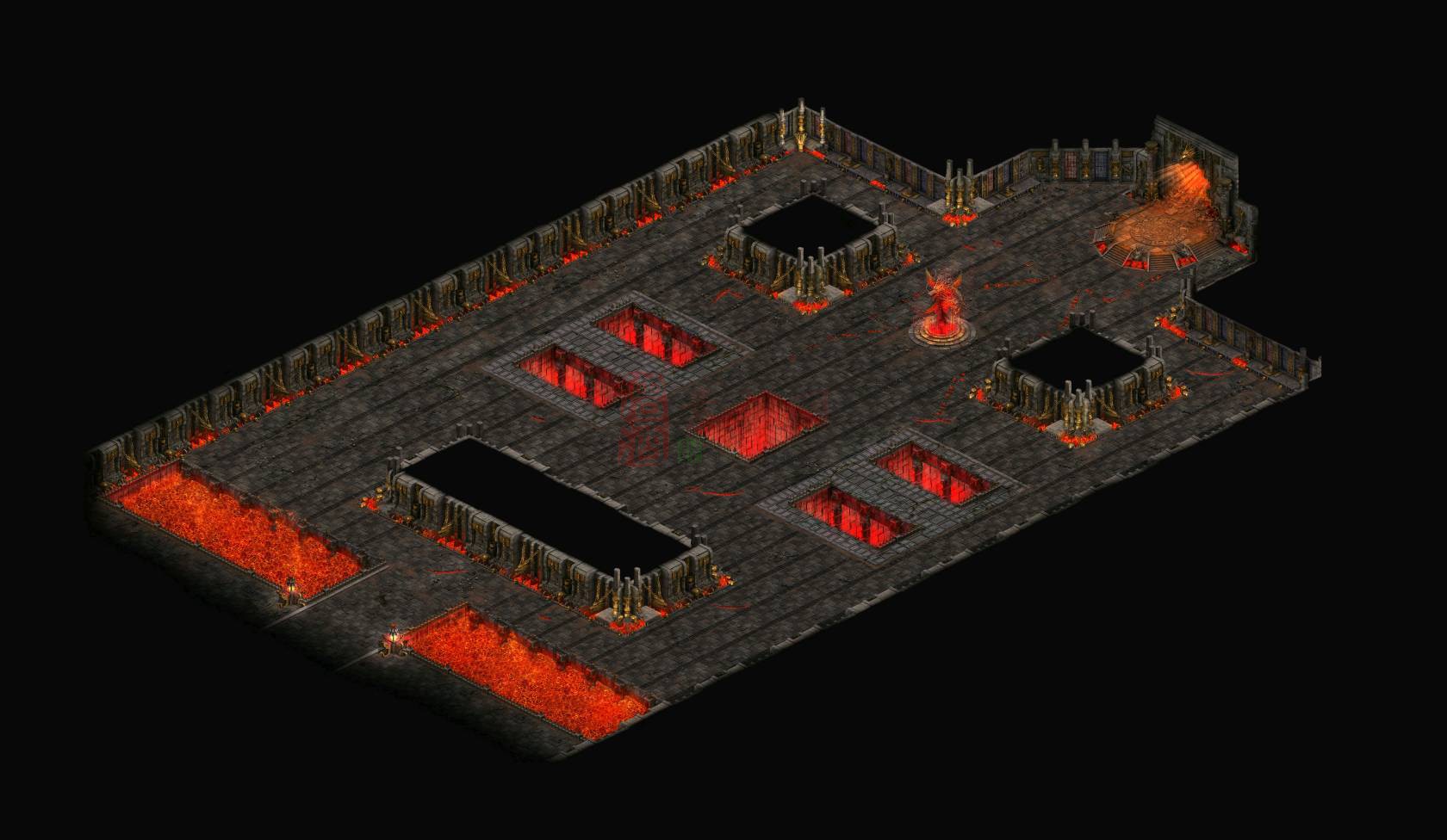 精品传奇地图素材20250220C：49地狱熔岩3-1