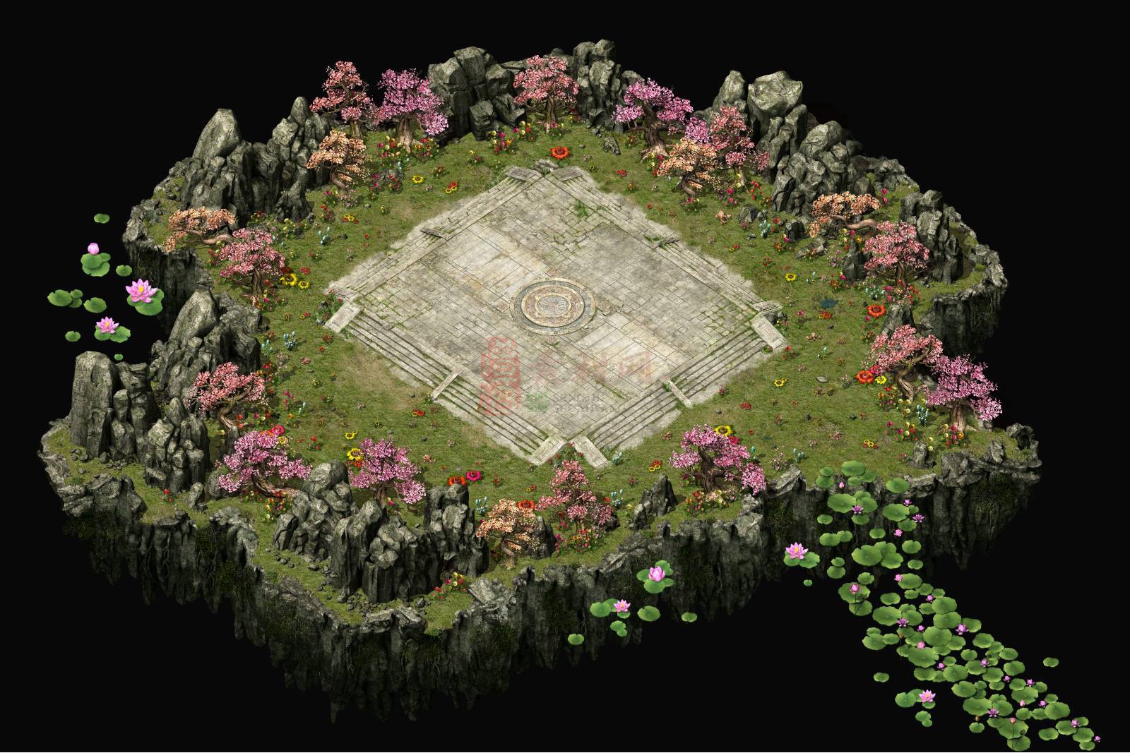 精品传奇地图素材20250220C：52桃花源2-1