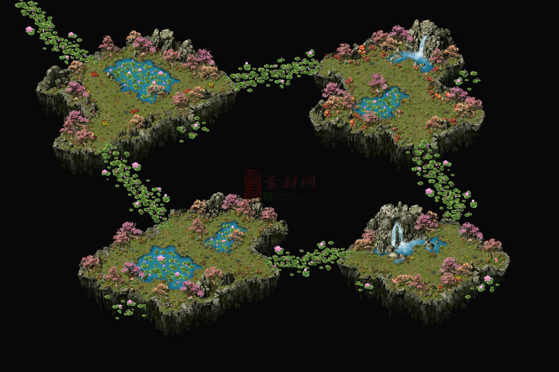 精品传奇地图素材20250220C：56桃花源6-1