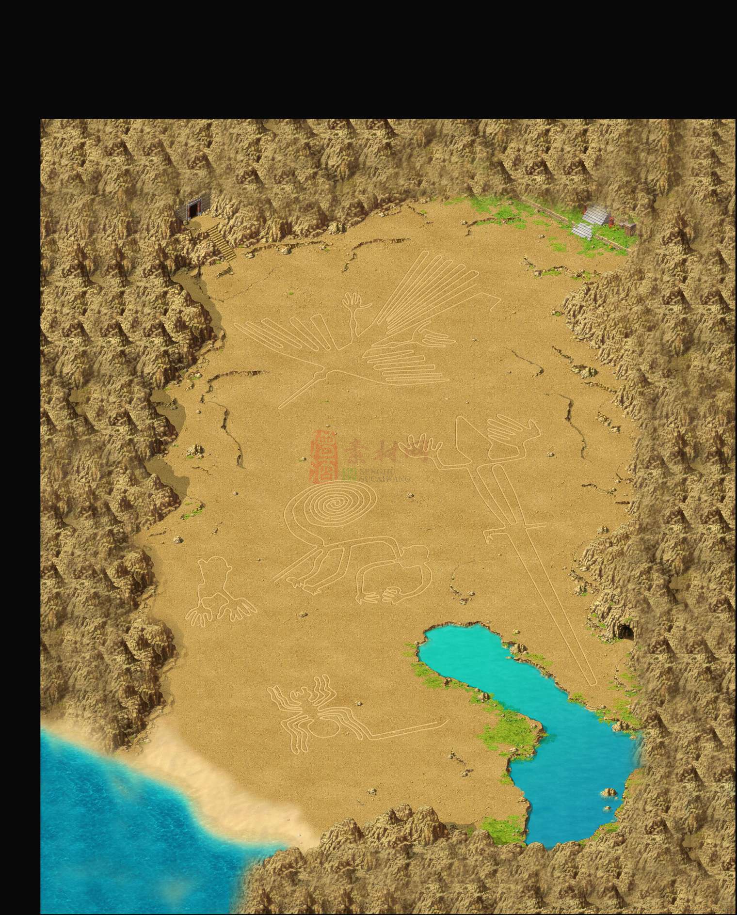 精品传奇地图素材20250222A：31海滨一角-1