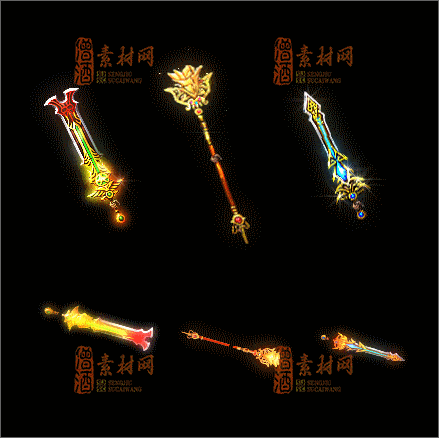 精品传奇三职业武器素材20250307A：8-1