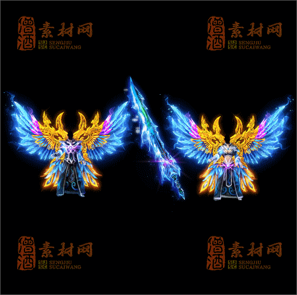 精品传奇男女剑甲素材20250221A：34-1