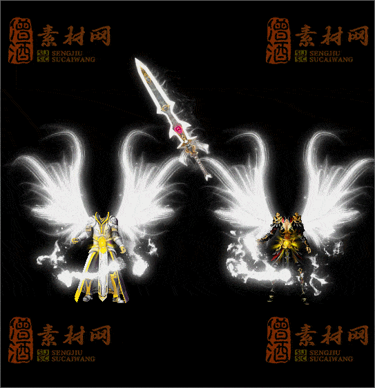 精品传奇男女剑甲素材20250317A：58-1