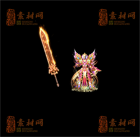 精品传奇特效剑甲素材20250321A：24-1
