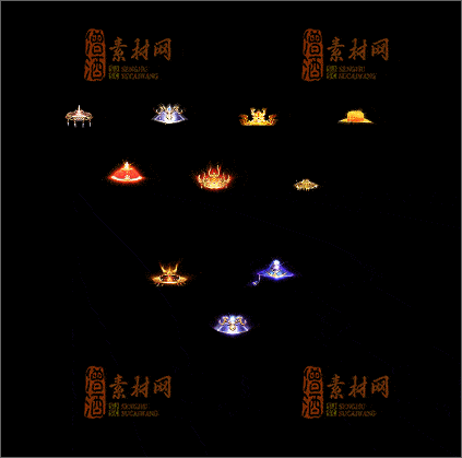 精品传奇斗笠特效系列素材20250325A：1-1