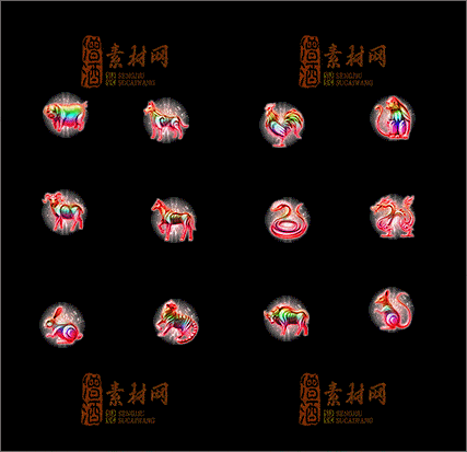 精品最新十二生肖传奇素材20250327A：5-1