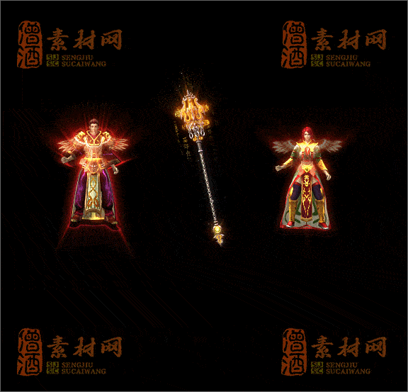 精品传奇三职业男女剑甲素材20250328A：251-1