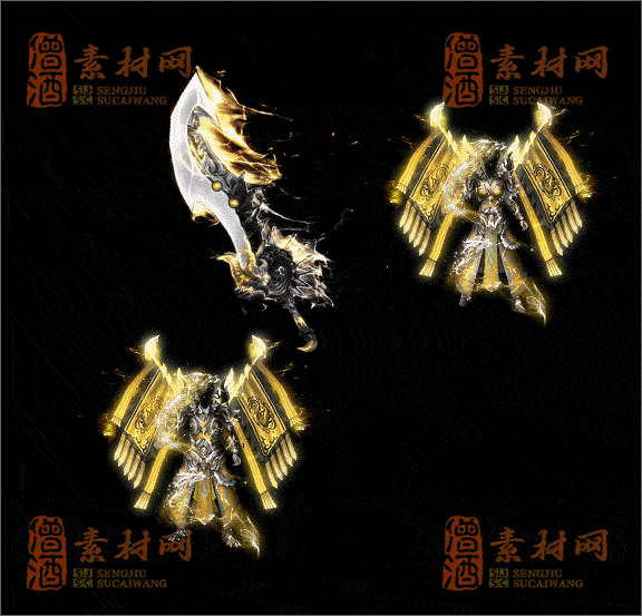 精品传奇三职业男女剑甲素材20250328A：247-1