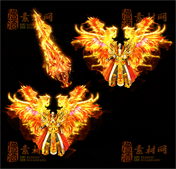 精品传奇三职业男女剑甲素材20250328A：246-1