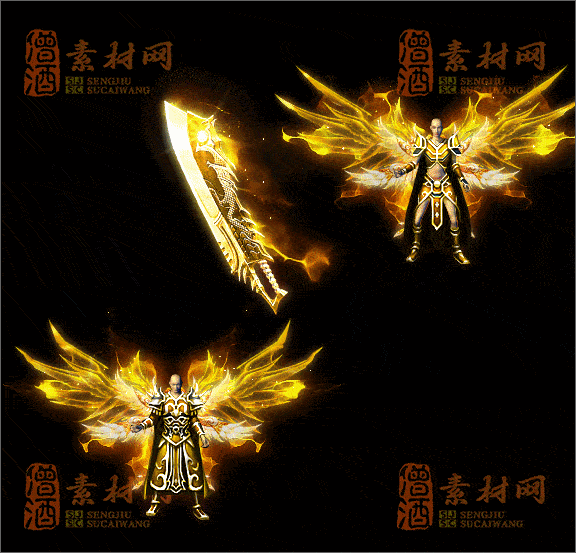精品传奇三职业男女剑甲素材20250328A：242-1