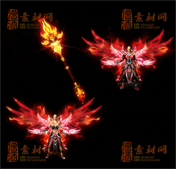 精品传奇三职业男女剑甲素材20250328A：243-1