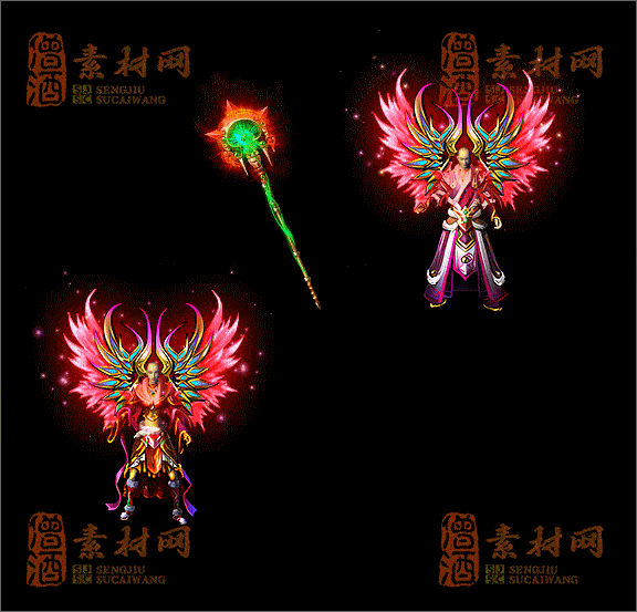 精品传奇三职业男女剑甲素材20250328A：240-1