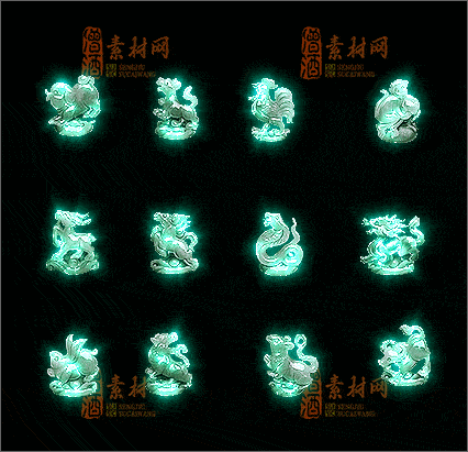 精品传奇十二生肖系列素材20250329A：03-1