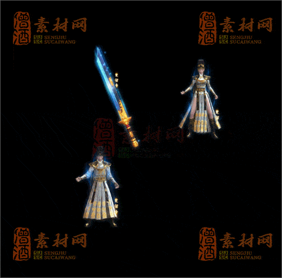 精品传奇男女剑甲系列素材20250420A：25-1