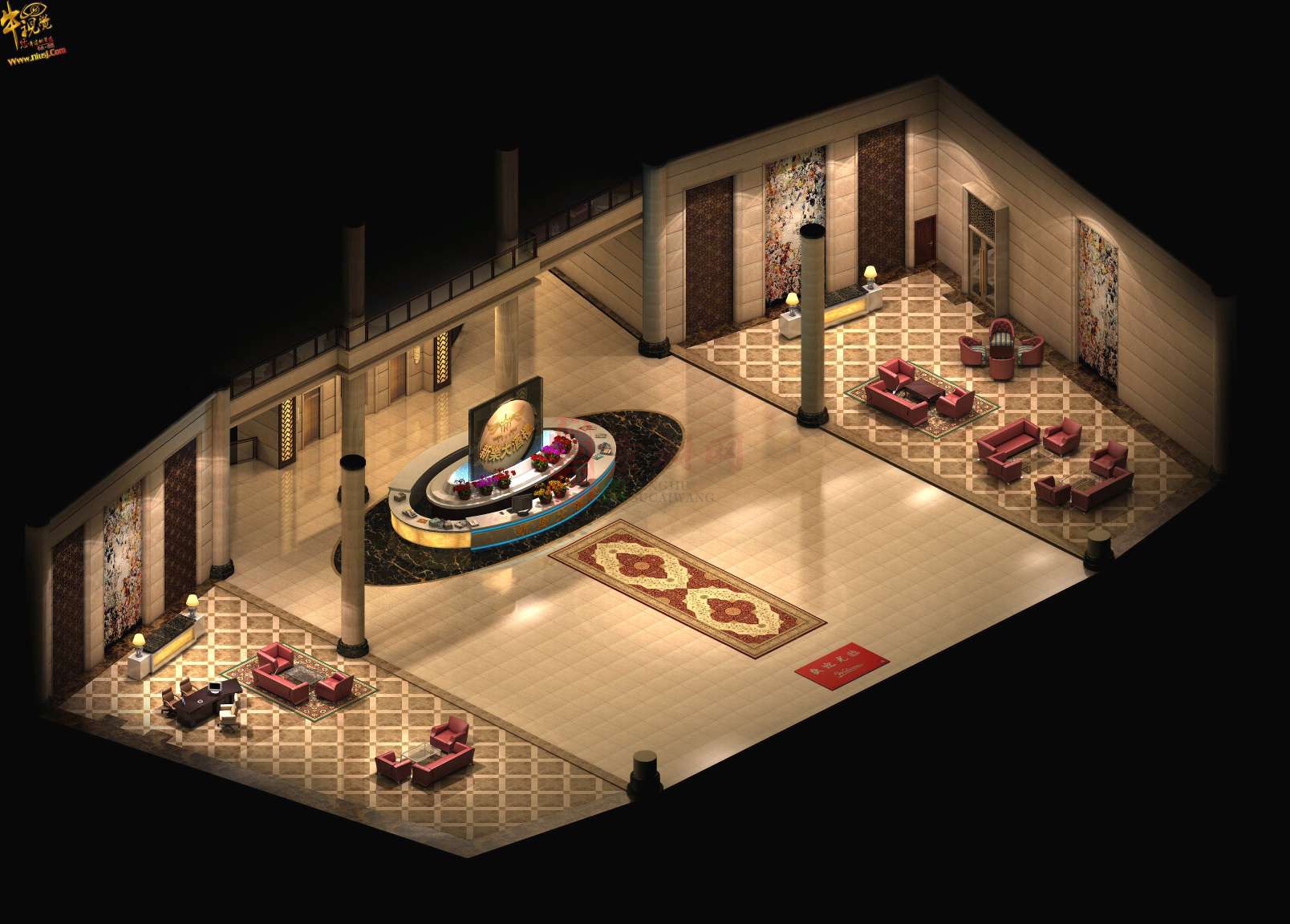 精品传奇真彩地图系列素材20250609A：酒店大厅-1