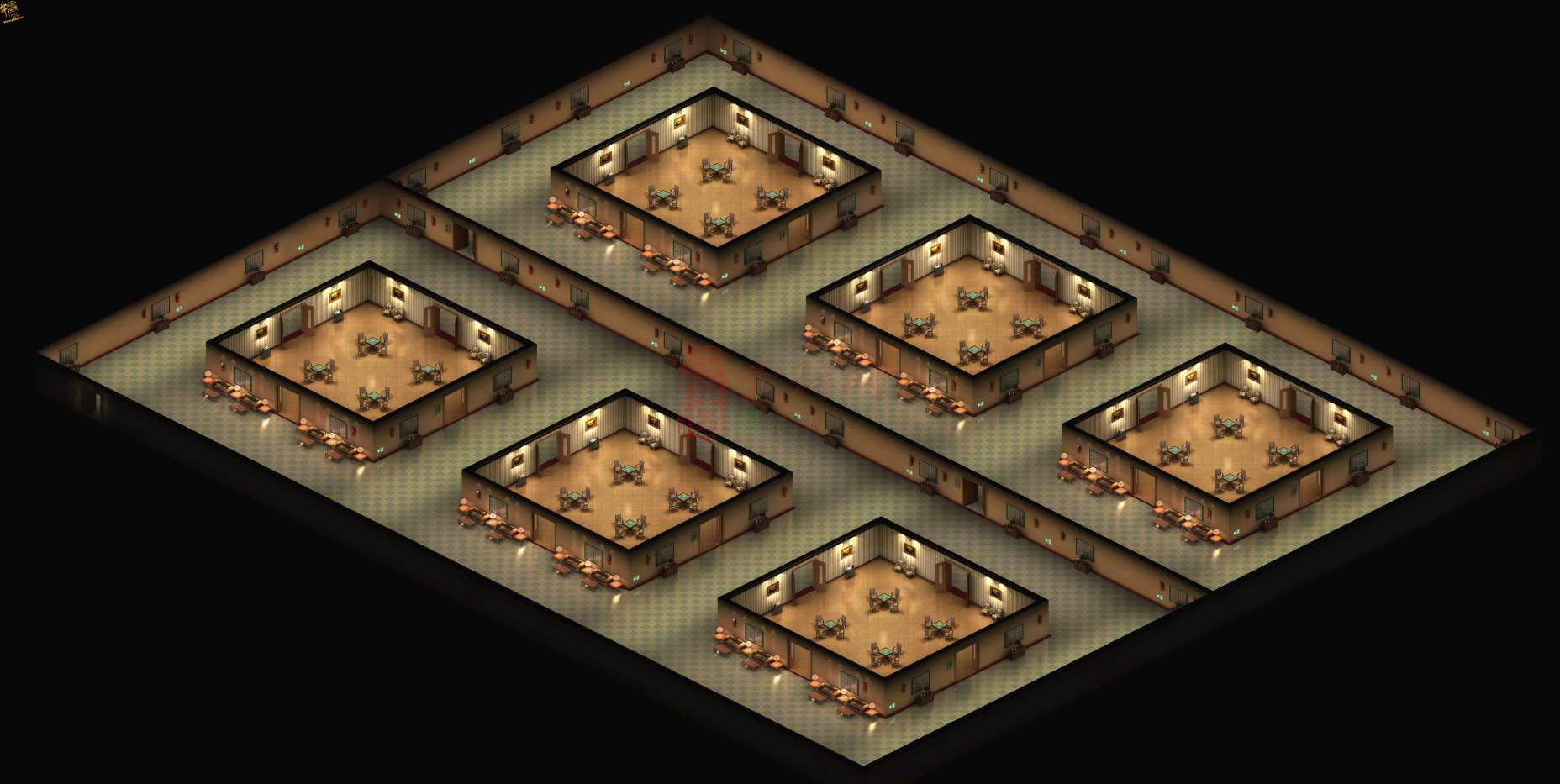 精品传奇真彩地图系列素材20250609A：棋牌室包间-1