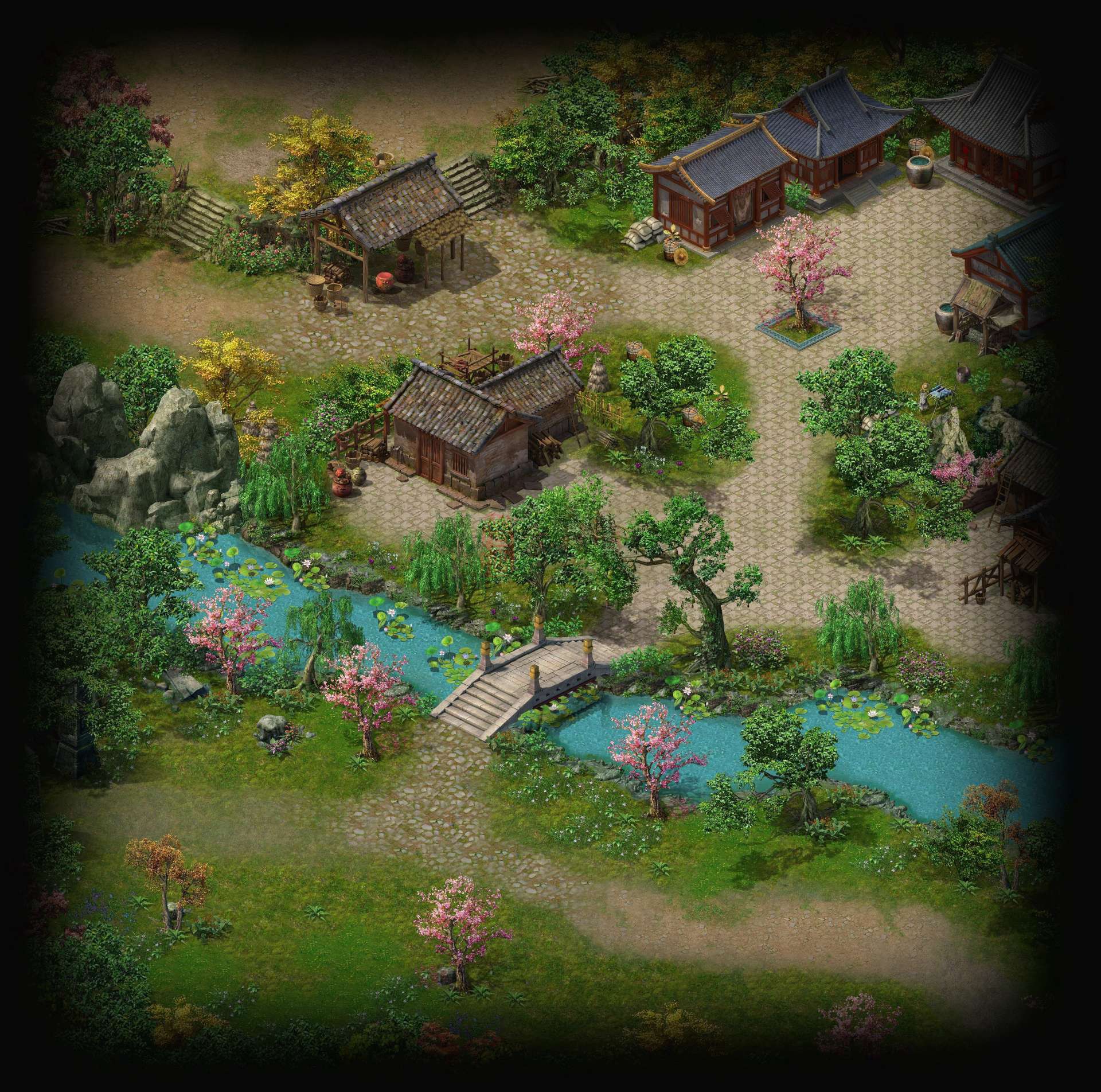 精品传奇真彩地图系列素材20250609A：桃花村-1