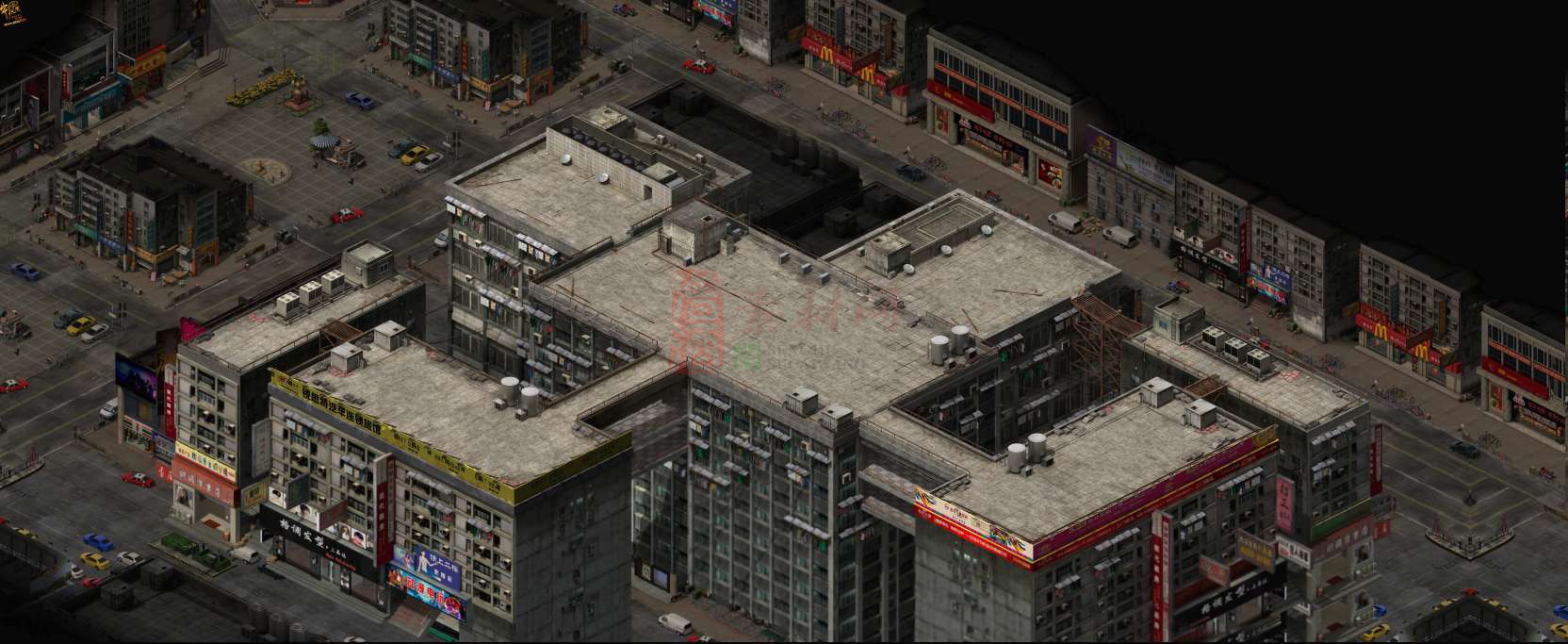 精品传奇真彩地图系列素材20250609A：天台顶层-1