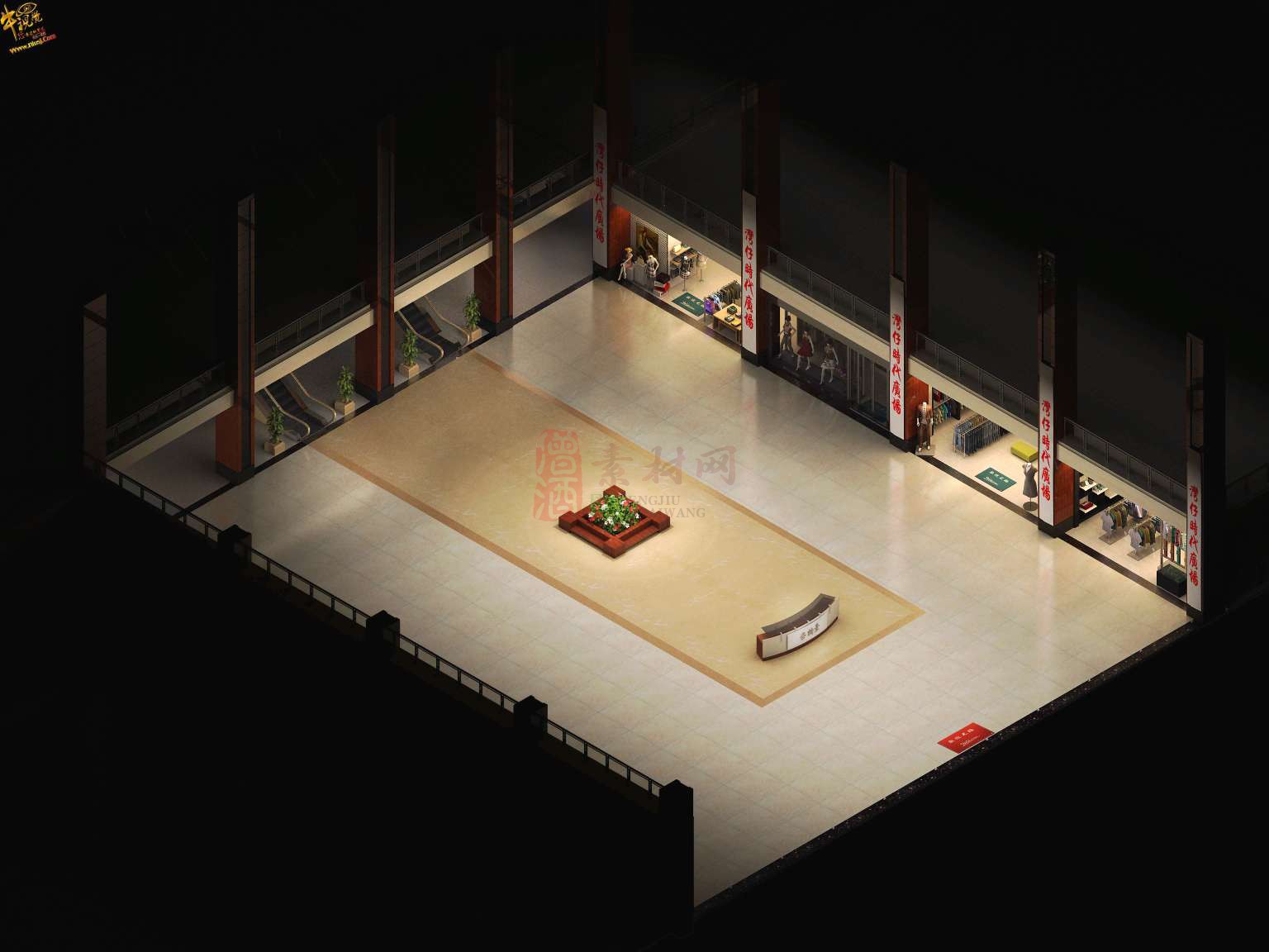 精品传奇真彩地图系列素材20250609A：商场-1