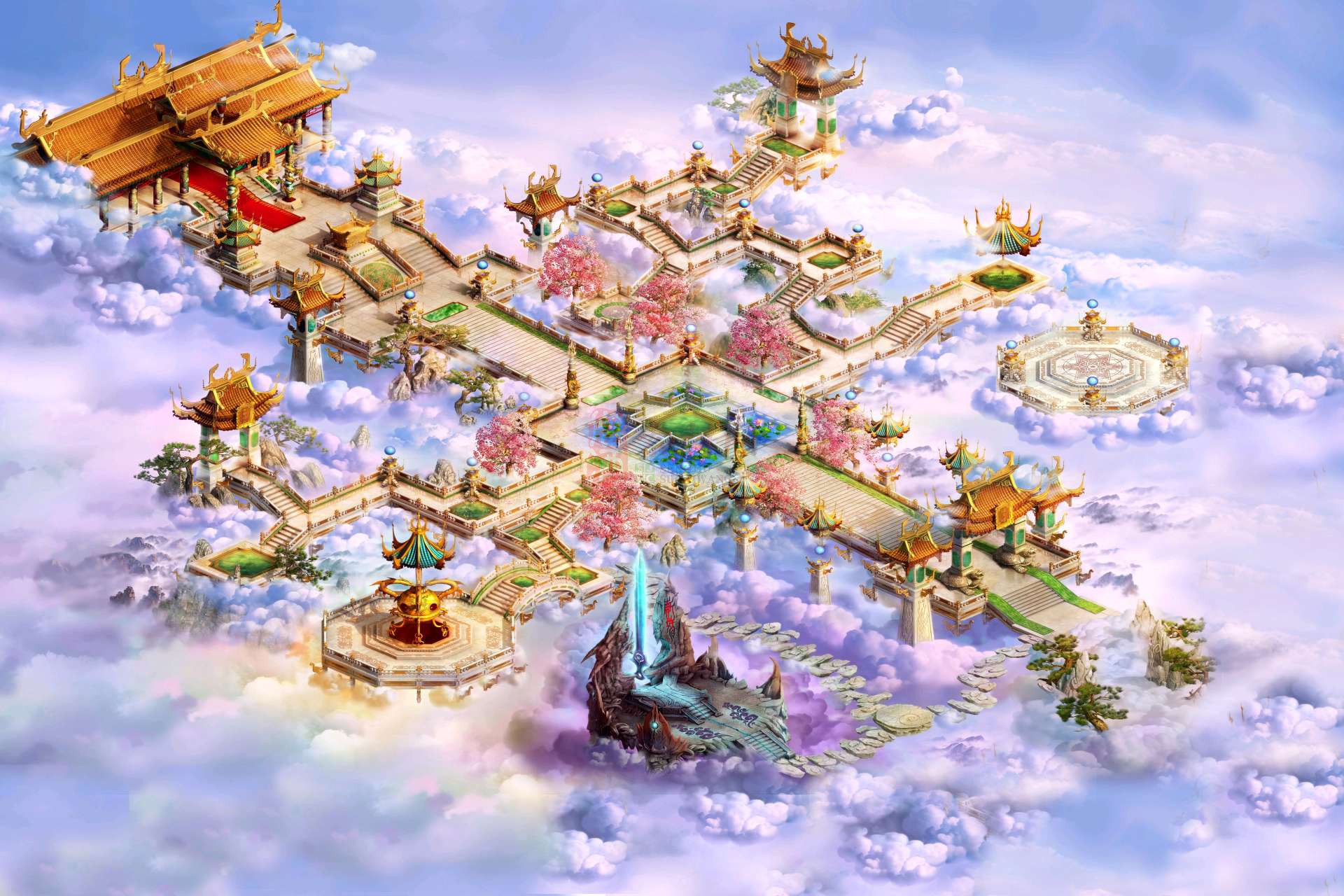 精品传奇真彩地图系列素材20250609A：南天门-1