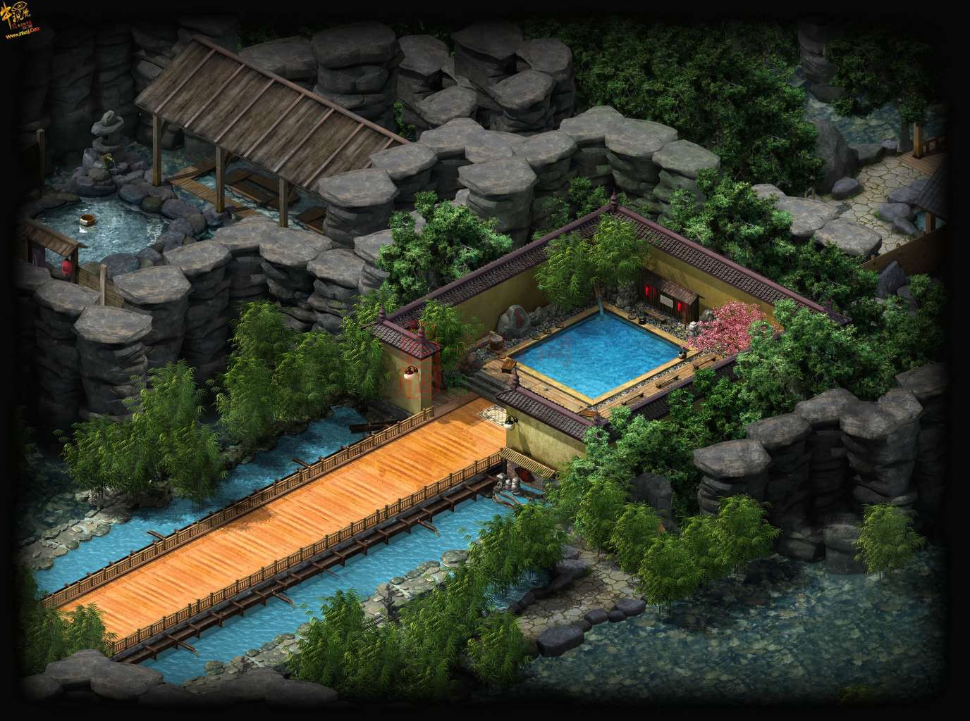 精品传奇真彩地图系列素材20250609A：VIP温泉-1