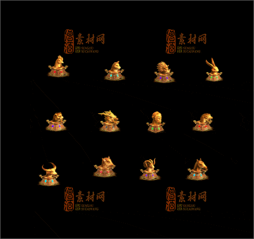 精品传奇12生肖系列素材20250702A：07-1
